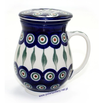 Kubek do zaparzenia ziół 0,45L dek. 54X Pawie Oko